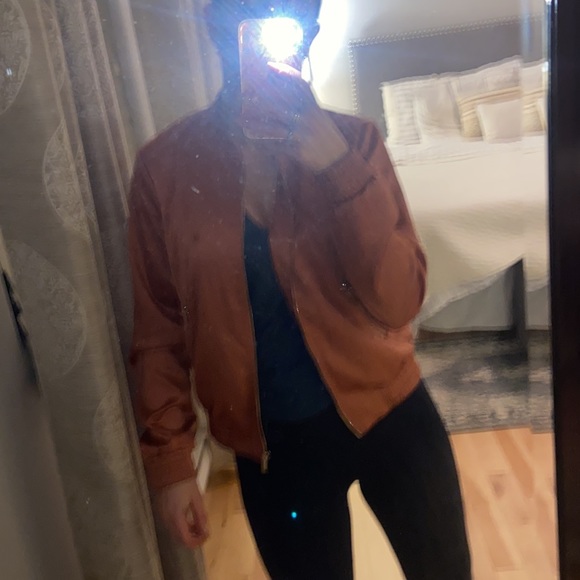 Satin effect bomber jacket size 6/Small - Picture 10 of 11